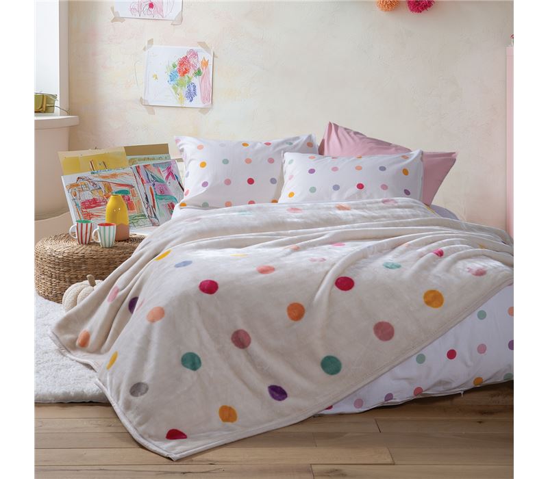 Batanije për fëmijë Dots Ecru , Tek 160x220