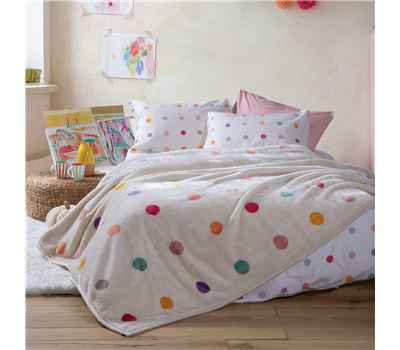 Batanije për fëmijë Dots Ecru , Tek 160x220