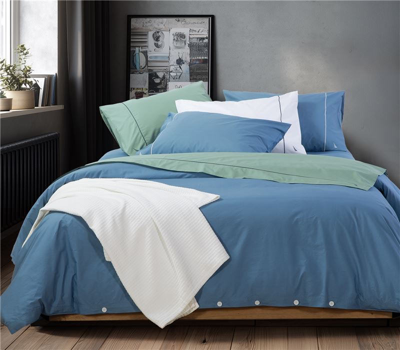 SET ÇARÇAFËSH FLETË KING SIZE NAUTICA- NAU WAVE SOLID 280Χ270