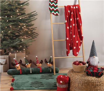 SHPORTA ME BATANIJE DEKORATIVE KRISHTLINDJESH CHRISTMAS STARLIGHT 110X140 1