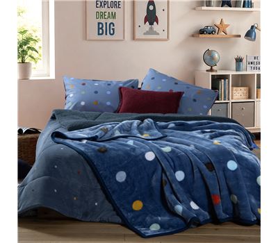 Batanije për fëmijë Dots Blue , Tek 160x220