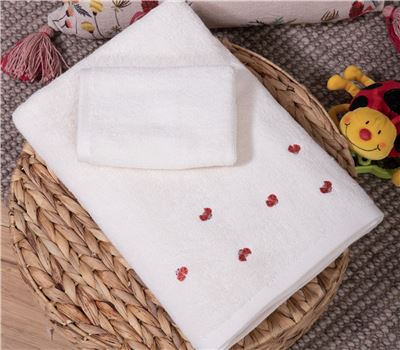 SET PESHQIRËSH BEBI 2 COPË LADY BUG