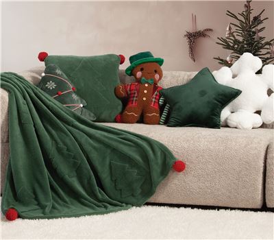 MBULESË DEKORATIVE KRISHTLINDJESH TREES OF JOY 130X180