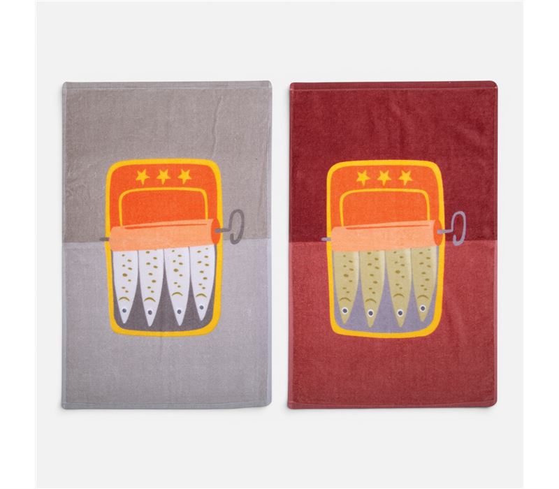 Peshqir Kuzhine Velour Sardines 40x60