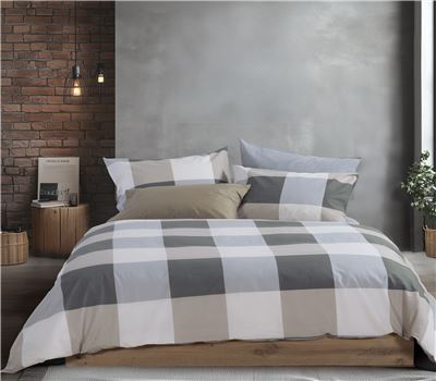 SET ÇARÇAFËSH ME LLASTIK KING SIZE CASUAL CHECK 