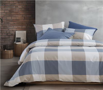 SET ÇARÇAFËSH ME LLASTIK KING SIZE CASUAL CHECK  1