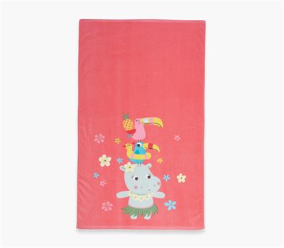 Peshqir Plazhi për fëmijë ALOHA HIPPO 70x120