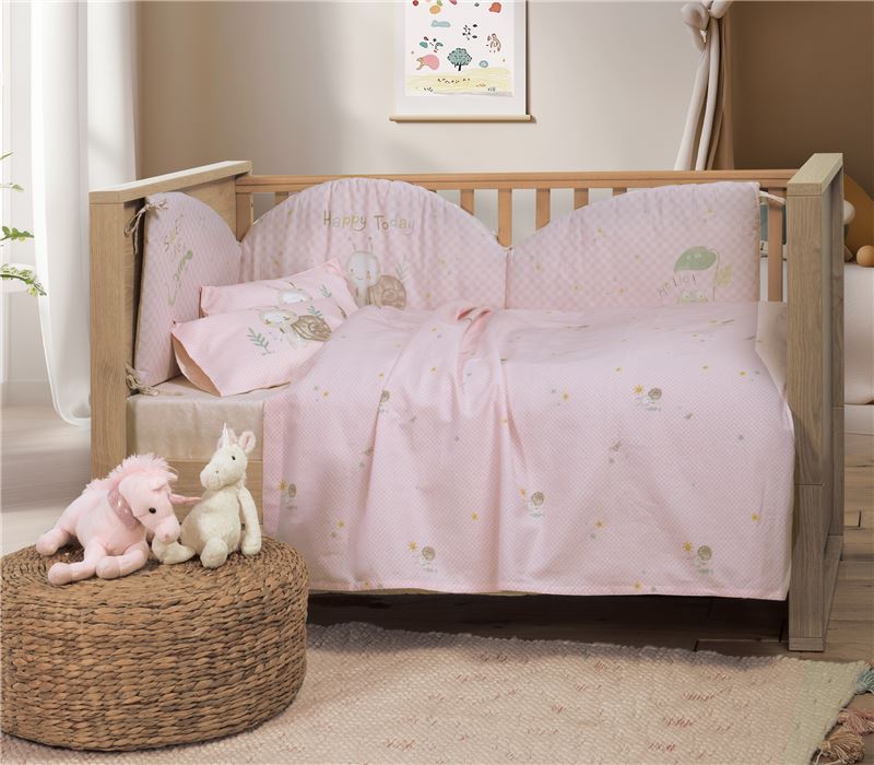SET ÇARÇAFËSH PËR KREVAT BEBI 3 COPË CUTE SNAIL  
