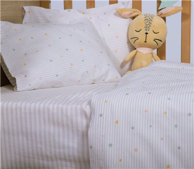 SET ÇARÇAFËSH PËR KREVAT BEBI FLETË ME 3 PJESË HAPPY  2