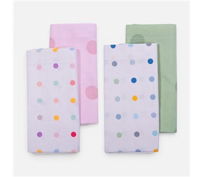 Set Çarçafësh për Karrocë me 2 pjesë BABY DOTS 1
