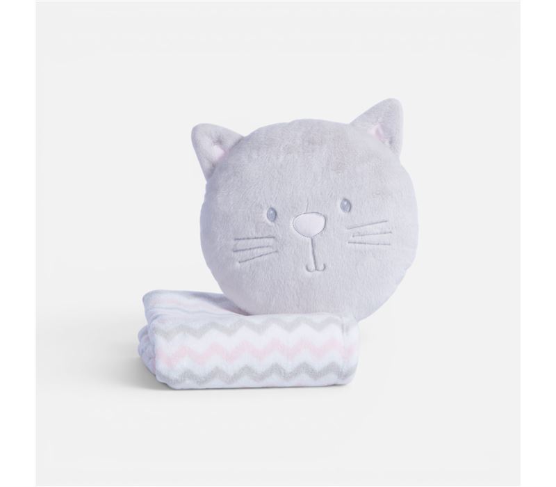 Batanije Baby me Jastëk Fleece Cat 75x100
