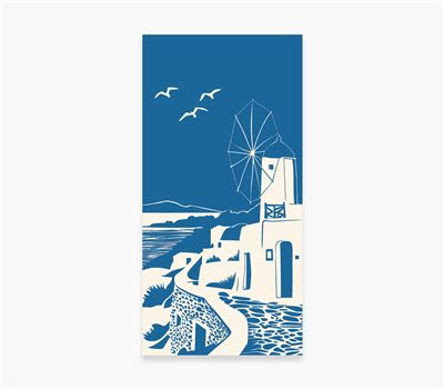 Peshqir Plazhi MY ISLAND BLUE 80x160
