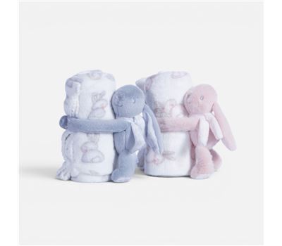 Batanije Bebi për Karrocë Fleece Bunny Boo 75x100