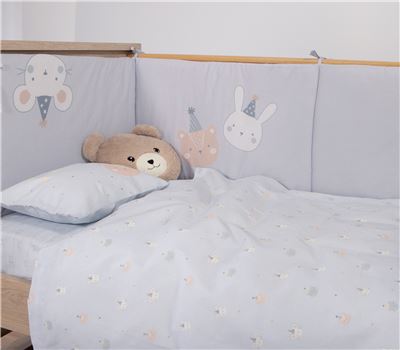 SET ÇARÇAFËSH PËR KREVAT BEBI ME 3 COPË SPECIAL PARTY 3