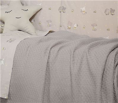 ΒΡΕΦΙΚΗ ΚΟΥΒΕΡΤΑ ΚΟΥΝΙΑΣ SMOOTH GREY 110X150 1