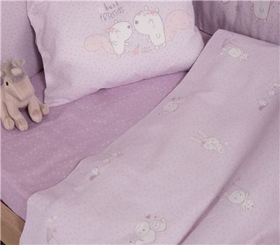 SET ÇARÇAFËSH PËR KREVAT BEBI ME 3 COPË BEST FRIENDS 1