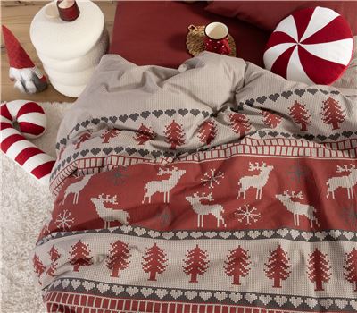 SET ÇARÇAFËSH TEK KRISHTLINDJESH TINSEL 160X260  3