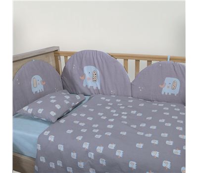 Set Çarçafësh për Krevat Bebi me 3 pjesë Elephants 2