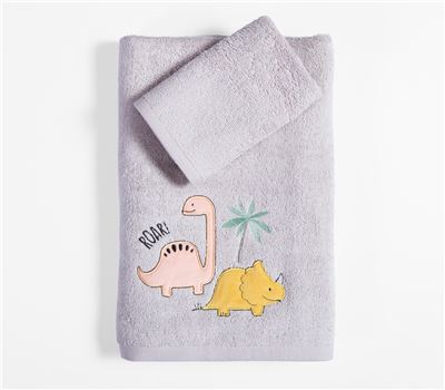 SET PESHQIRËSH 2 COPË PËR FËMIJË DINOSAUR ART 1