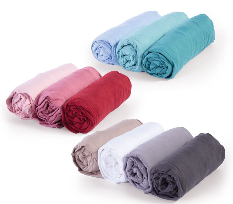 Çarçafë me llastik Dopio 100% Pambuk 160X200+30 JERSEY