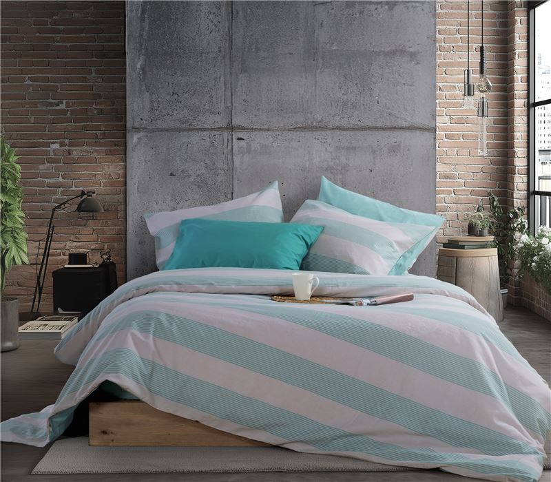 SET ÇARÇAFËSH ME LLASTIK KING SIZE ΜΕ CASUAL STRIPE 