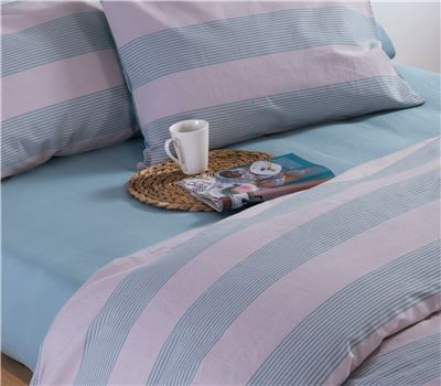 SET ÇARÇAFËSH ME LLASTIK KING SIZE ΜΕ CASUAL STRIPE  3
