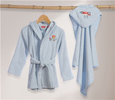 PESHQIR BEBI ME KOKË SUPER BOY 75X75 1