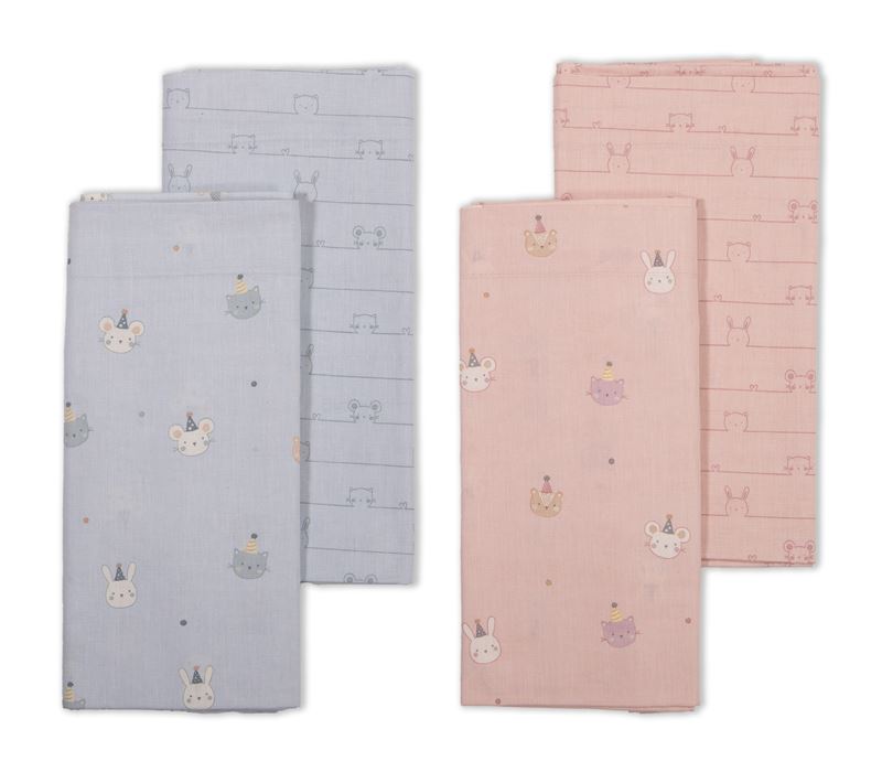 SET ÇARÇAFËSH PËR KARROCËN E BEBIT 2 COPË SPECIAL PARTY