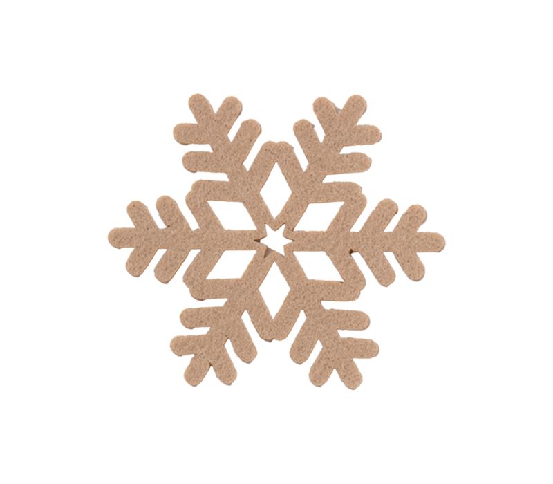 SET ME 4 FLOKË BORE SNOW FELT