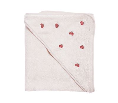 PESHQIR BEBI ME KOKË LADY BUG 75X75 3