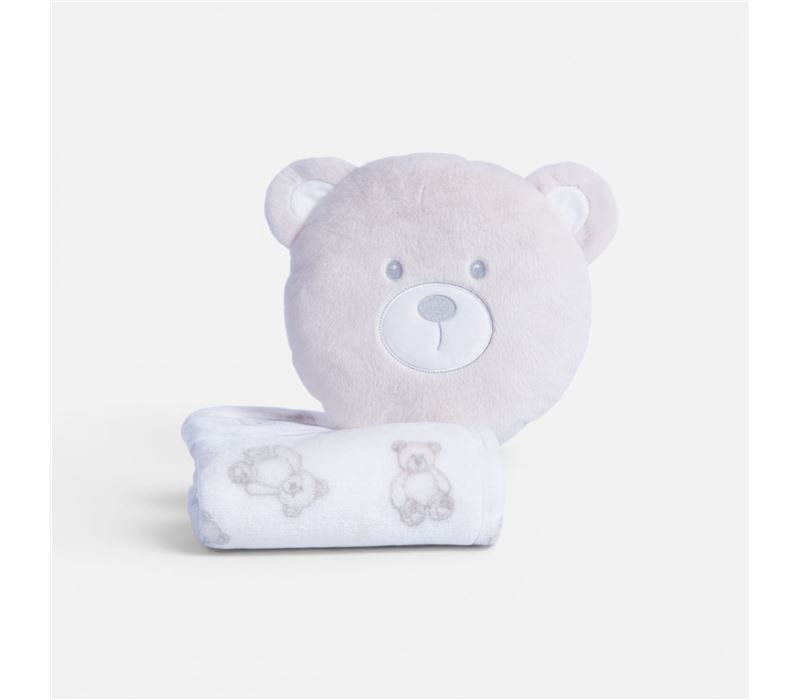 Batanije Baby me Jastëk Fleece Honey Bear 75x100