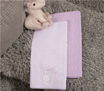 SET ÇARÇAFËSH PËR KARROCËN E BEBIT 2 COPË BEST FRIENDS