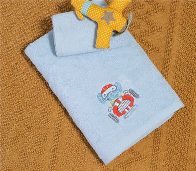 SET PESHQIRËSH BEBI ME 2 COPË SUPER BOY