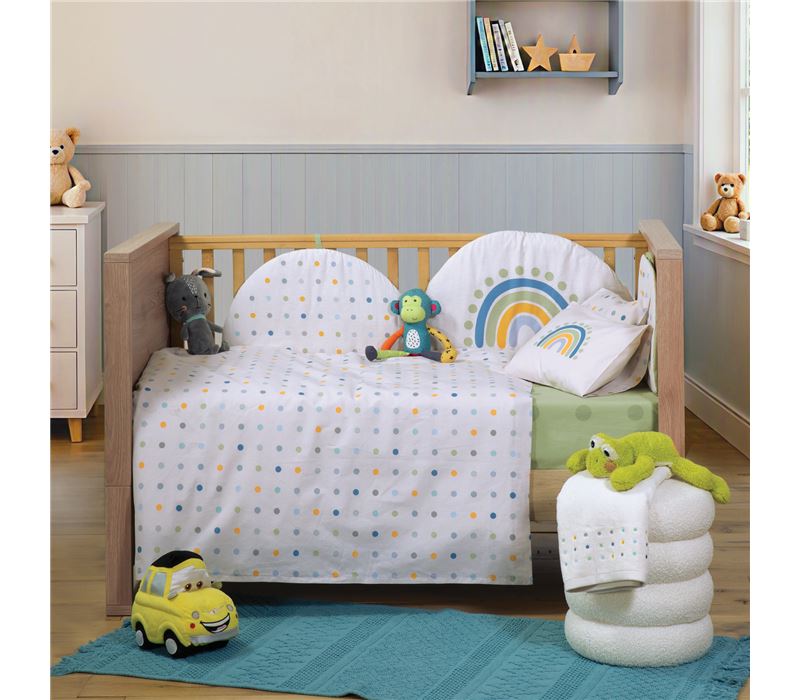 Anësore për Krevat Bebi, pambuk Baby Dots