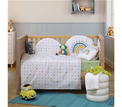Anësore për Krevat Bebi, pambuk Baby Dots