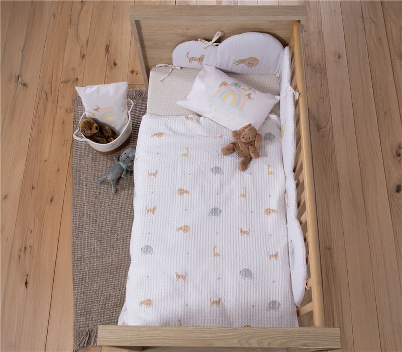 BATANIJE PËR KARROCË BEBI JUNGLE IN MOTION 80X110