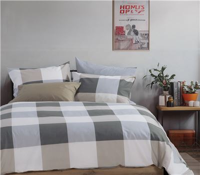 SET ZARF JORGANI QUEEN SIZE CASUAL CHECK 240Χ230