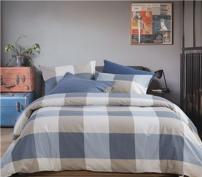 SET ZARF JORGANI QUEEN SIZE CASUAL CHECK 240Χ230 2