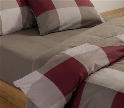 SET ZARF JORGANI QUEEN SIZE CASUAL CHECK 240Χ230 3